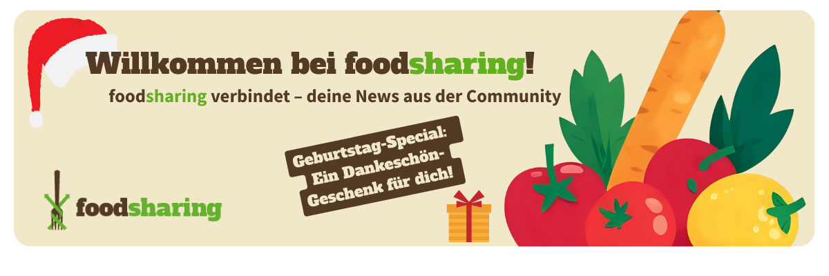 Willkommen beim foodsharing Newsletter